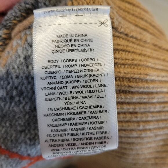 Polo Ralph Lauren Argyle Wool-Cashmere-Blend Bralette NWT - Picture 7 of 9